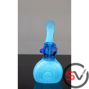 GLOW IN THE DARK PERFUM BOTTLE SHAPED BUBBLER 6inch